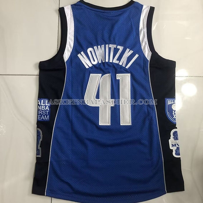 Maillot Dallas Mavericks Kyrie Irving NO 41 Hall Of Fame Mitchell & Ness 1998 Bleu